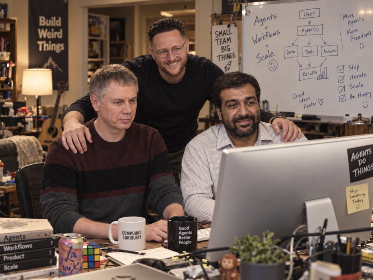 lennypruss's tweet photo. Anyone who knows @AmplifyPartners won't be surprised that I don't have any photos or cheesy videos of the 3 of us from back then. So this picture (the creation of which is aptly powered by Temporal) will have to do... https://t.co/th65VFzNrh