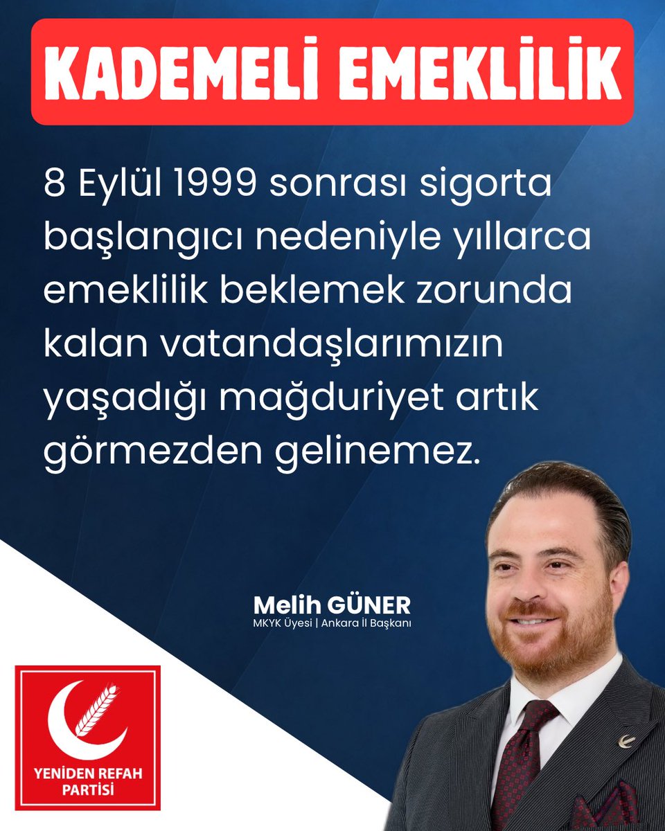 melihguuner's tweet photo. TAVRIMIZ NET !
SEÇiMDEN ÖNCE KADEME !

@EmadDernegi
#KademeliEmeklilik
#seçimdenöncekademe https://t.co/vIJG9rLe6n
