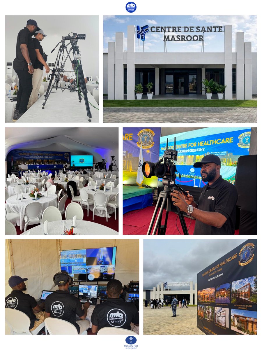 MuslimTVAfrica's tweet photo. 🏥 MASROOR HOSPITAL - OPENING CEREMONY 

Final preparations are underway as we get ready for the historic opening of the Masroor Centre for Healthcare in Côte d’Ivoire.

🔴 Join us LIVE at 16:00 GMT for the opening ceremony. Watch LIVE via the link below:👇
🔗 https://t.co/FI1vpXa9A3
