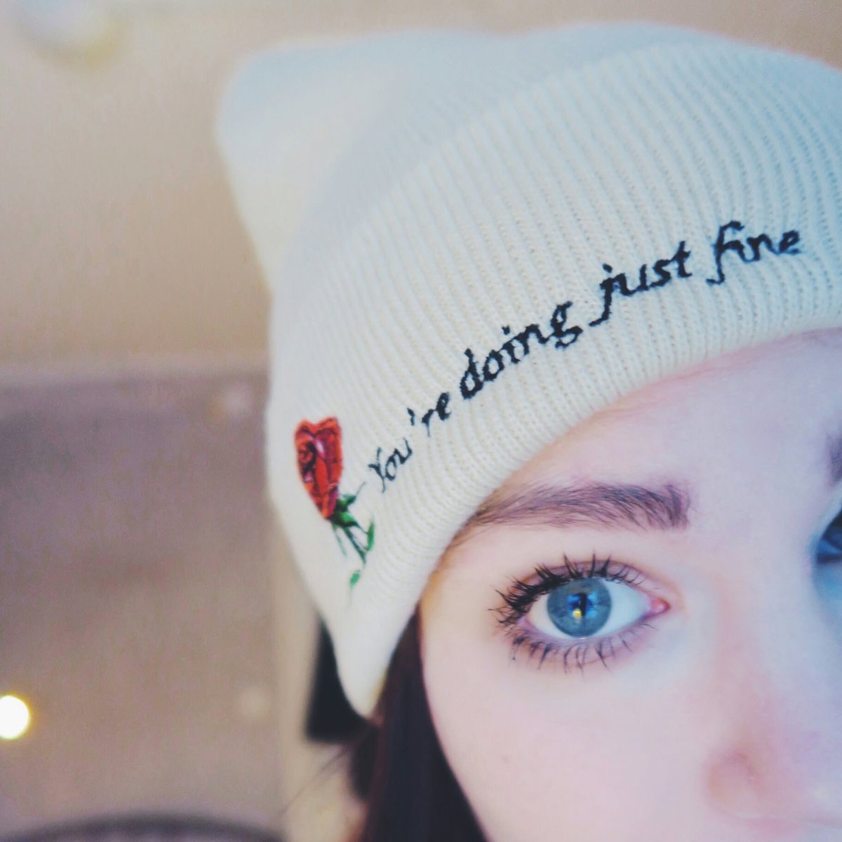 JustAGlassChild's tweet photo. Friends, remember when my merch store was full of pretty beanies? 💭 What iiiiiiif we'd bring back some old and new favorites in time for winter? 😚 https://t.co/EWoR1mldTf