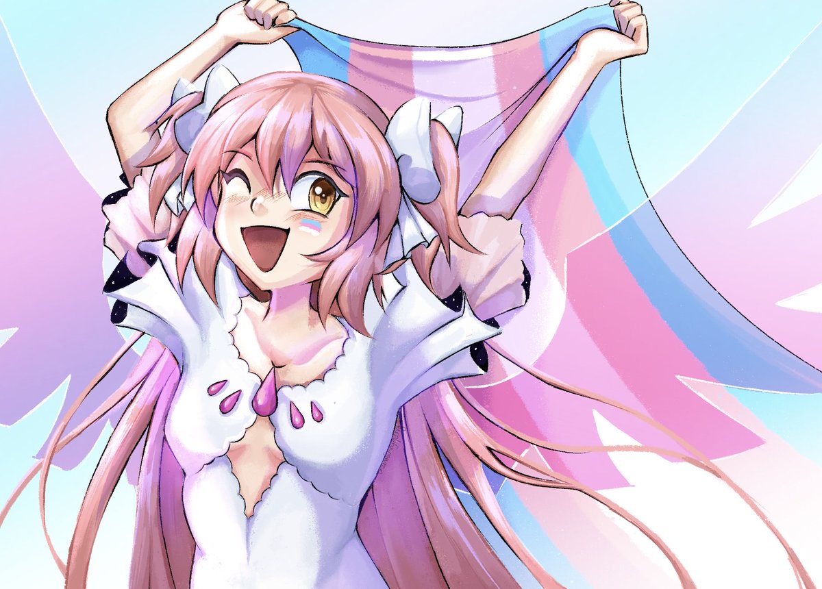 purpfairywren's tweet photo. Madoka loves all women btw and ALL women includes trans woman 💙🩷

#madokamagica https://t.co/J97BmMd1wl