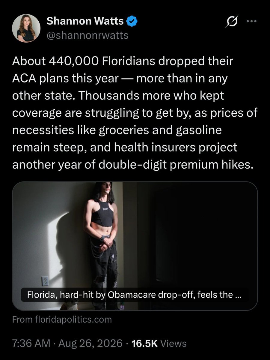 Fievel131's tweet photo. @ByronDonalds Donalds voted YES on the BBB to give permanent tax cuts to the top 1% which resulted in 440,000 Floridians losing their healthcare. 
Donalds is not fighting FOR you, he is fighting AGAINST you. https://t.co/ECtflnfSYY