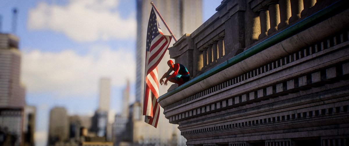 YoItsZylo's tweet photo. It’s a brand new day 🕷️
#spiderman #SpidermanPS5 #Virtualphotography https://t.co/hRzjFfgFab