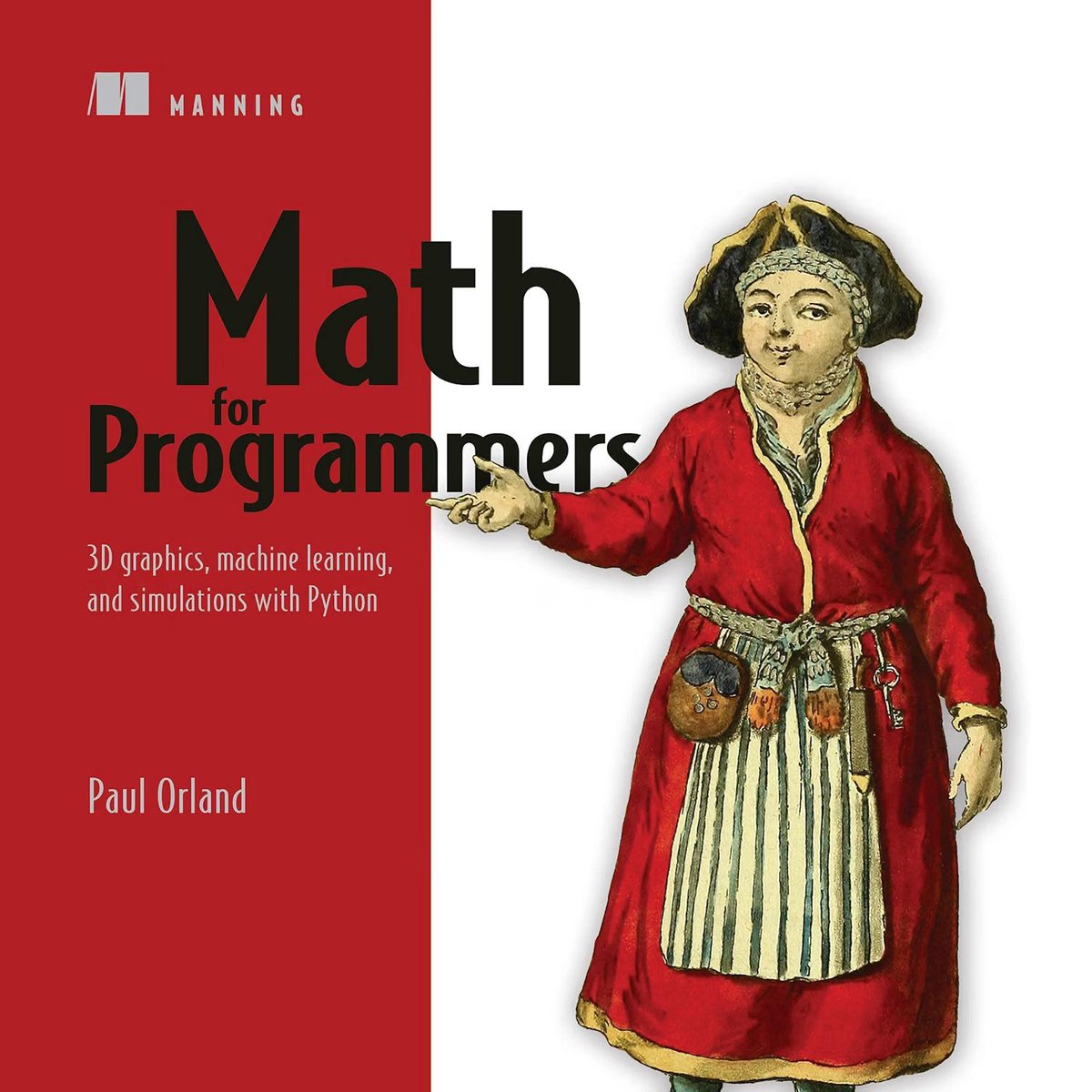 oprydai's tweet photo. most programmers eventually hit a wall.
not because they cannot code.

because they cannot express the problem mathematically.

math for programmers by paul orland bridges that gap by teaching mathematics through things you can actually build.

> vectors become motion.
> matrices become transformations.
> trigonometry becomes 3d geometry.
> calculus becomes optimization.
> probability becomes uncertainty.

then you implement the ideas in python.
this is the useful way to learn math as an engineer:

understand the concept
• visualize it
• implement it
• experiment with it

use it to solve something

once the math clicks, 3d graphics, machine learning, robotics, simulations, and physics engines stop looking like collections of mysterious libraries.

you start understanding what the libraries are actually computing.