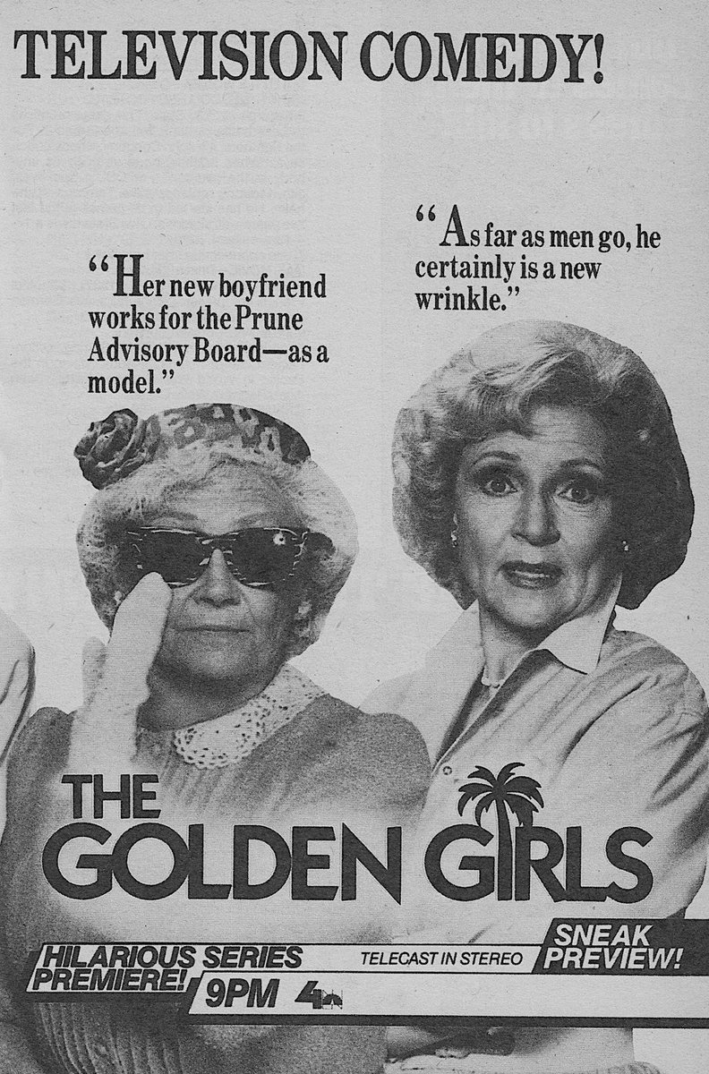 RetroNewsNow's tweet photo. 📺DEBUT: ‘The Golden Girls’ premiered 41 years ago, September 14, 1985, on NBC https://t.co/i57pAIHxji