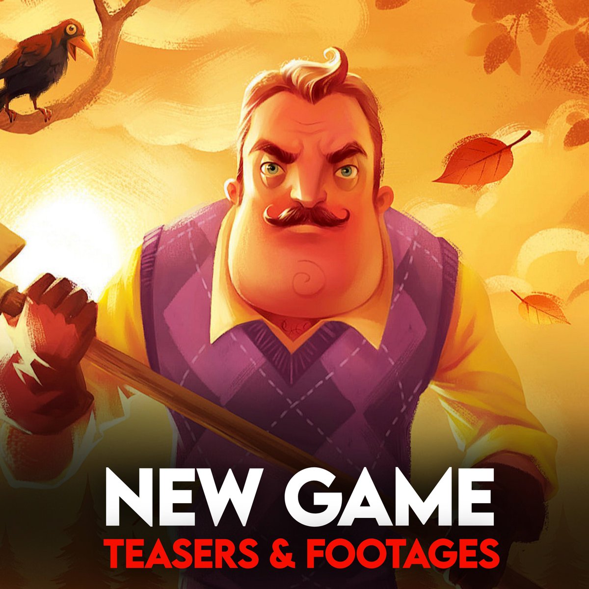 mascotmassacre's tweet photo. 🚨 A new Hello Neighbor game has officially been teased by tinyBuild.

The teaser features footage from both inside and outside of the house. https://t.co/ji43aVdz4i