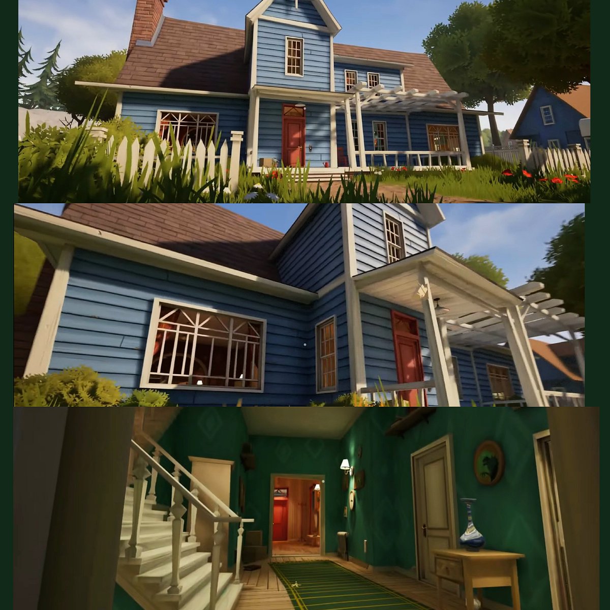 mascotmassacre's tweet photo. 🚨 A new Hello Neighbor game has officially been teased by tinyBuild.

The teaser features footage from both inside and outside of the house. https://t.co/ji43aVdz4i