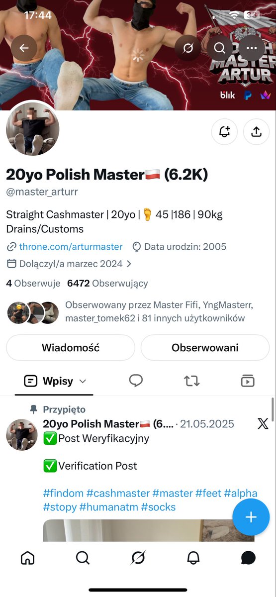 yoursneakerking's tweet photo. Drugie konto waszego mastera😂 Płaćcie mu, a w nagrodę dostaniecie foty AI 😂😂 blokujcie i zgłaszajcie takich @AlphaArturro @master_arturr  Rt https://t.co/HHPz9fB0Zj