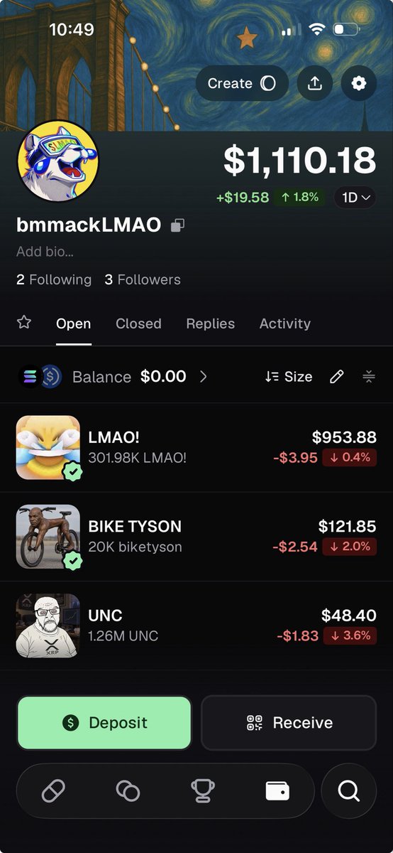 bmmack57's tweet photo. . @slingoorio 

look at what you have created.

i made my own mistakes here. i let greed get the best of me.

i chased, and i got burnt.

i never begged.

but the $LMAO community is so genuine, they basically harassed me for an address 😂

and now, once again, i hold $LMAO.

honestly at a loss for words here.

thank you to the community 💛

send it to 100m.