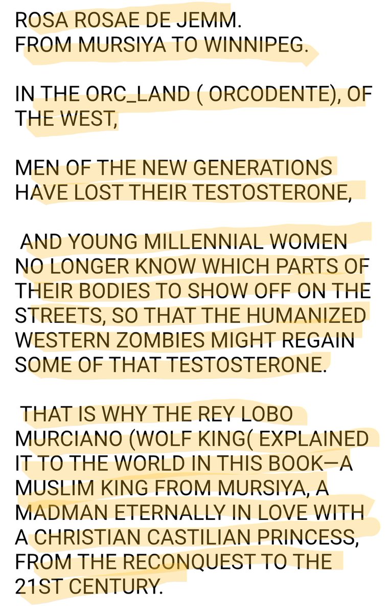 MargalCanada's tweet photo. ROSA ROSAE BY  JEMM. 

FROM MURSIYA TO WINNIPEG. 

IN THE ORC_LAND ( "ORCODENTE"), OF THE WEST, 
MEN OF THE NEW GENERATIONS HAVE LOST THEIR TESTOSTERONE,

 AND YOUNG MILLENNIAL WOMEN NO LONGER KNOW WHICH PARTS OF THEIR BODIES TO SHOW OFF ON THE STREETS IN THE HE WEST. https://t.co/nxqtEk4nA4