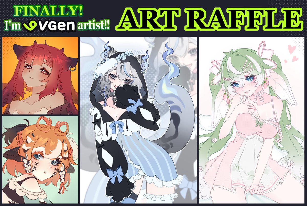 KON3JO_'s tweet photo. ✨ART RAFFLE✨
in honor of the inaugural launch of the committees at VGen💚

   How to Enter:
- Follow me
- ♡+RT(no QRTs)
- Drop your reference

1 Winner will receive a Skeb art:
<\=50 RT Bust-up
>50 RT Thigh-up

 ends October 30st  good luck!
#artraffle #artgiveaway #Vgencomm https://t.co/GrLhCgs5Yq