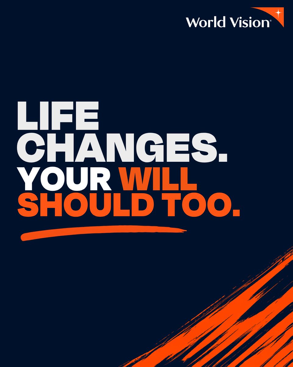 WorldVisionUK's tweet photo. Write or update your Will for free. 📝
Life changes, and our plans should too. 🧡 Major life events are a good time to make sure your Will reflects the people and causes that matter most to you.
Start today 🌱
https://t.co/rWbM7a9LQq
#FreeWills #WillWriting #ChangeStartsWithAWill https://t.co/CRhyiUwalF