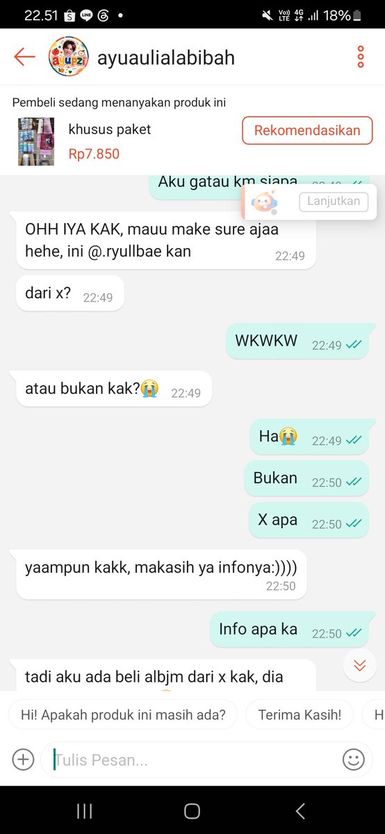 eommasunoo's tweet photo. Hello ka @ryulbaee  kalo cari duit yg waras ya jangan nipu. Untung buyer kamu pinter :) btw salam kenal https://t.co/fXQTV2J5h1