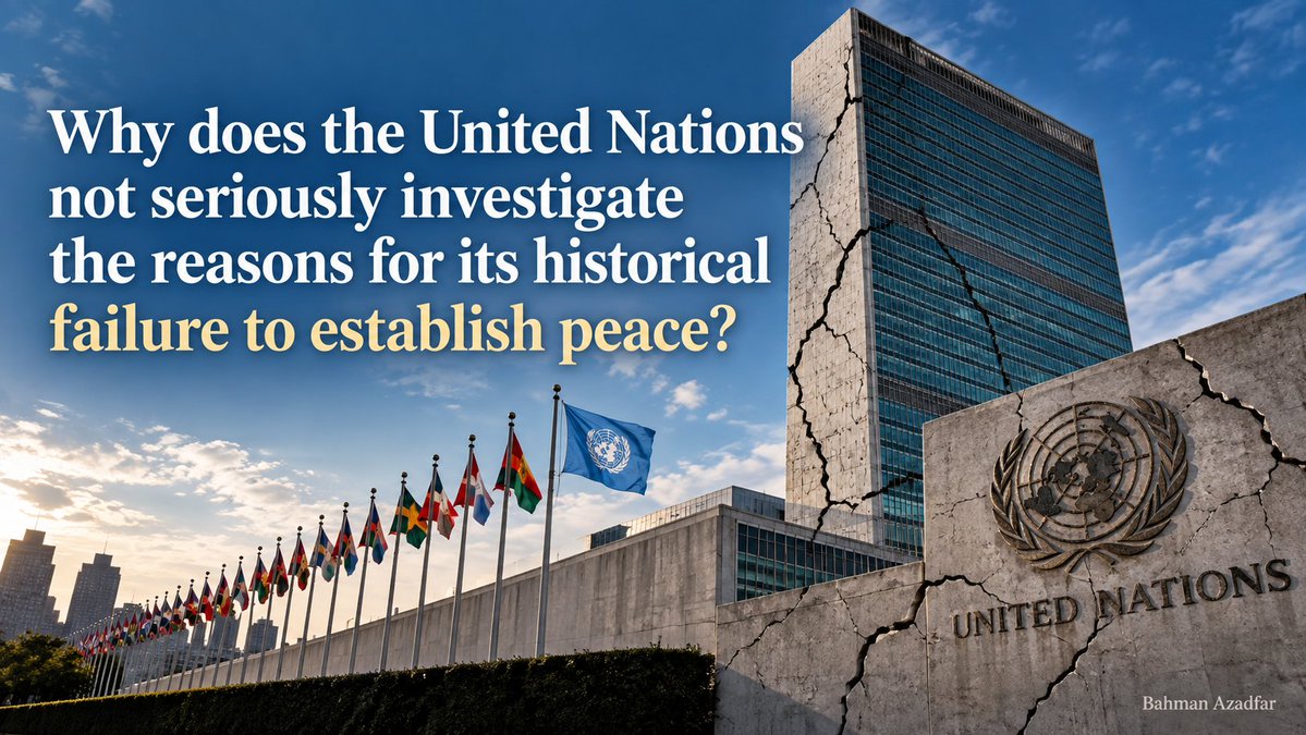 AzadfarBah92878's tweet photo. Mr Secretary-General,

The impartiality and technical excellence of the International Atomic Energy Agency are important, and preventing the proliferation of nuclear weapons is essential. But there is a more fundamental issue:

How do we know that these activities are actually bringing the world closer to peace when we still lack a clear definition of peace?

To reach a goal, we must first know what that goal is. Otherwise, we may carry out a great deal of activity, spend enormous resources, and even achieve technical excellence without knowing whether we are actually moving in the right direction.

In True Philosophy, there is a distinction between Activity and Wise Work. Wise Work is not merely doing something; it is work that changes Reality towards Truth.

https://t.co/VIVn5rXZOG

The United Nations and its affiliated institutions carry out an enormous range of activities. But the issue is not simply the amount of activity, or even technical excellence. Two fundamental questions remain unanswered:

Why, eighty years after the founding of the United Nations, is humanity still so far from establishing peace?

And why does the United Nations not seriously investigate the reasons for its historical failure to establish peace?

To answer these questions, we must first know what peace is, and then determine what kind of work can genuinely change present Reality towards it.