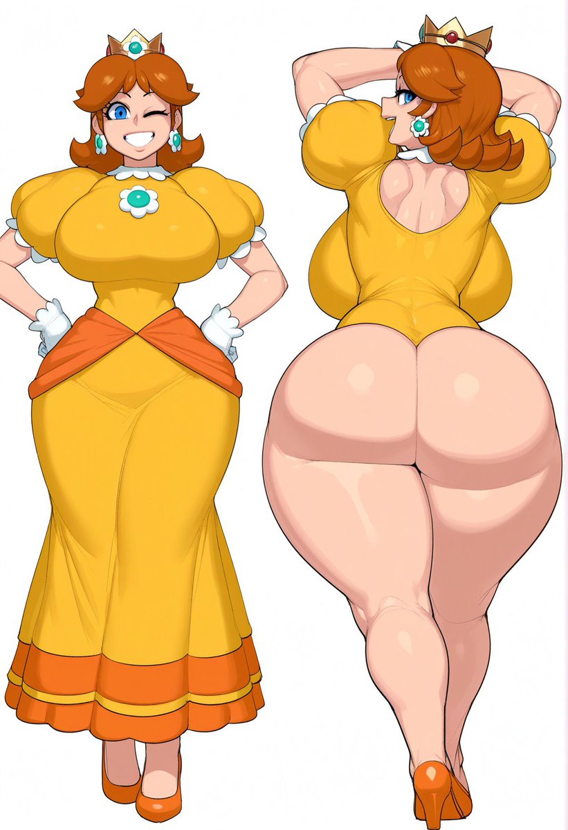 Rhiannon_RPs's tweet photo. Daisy
50% a dom. This form is an even split. Meaning she can swing either way. With some abilities coming from the mushroom kingdom, she has a bit more that allows her to have a bit more fun. And she can give other forms fun abilities as well. #LewdRoleplay #OpenRP #NSFWRoleplay https://t.co/iweKfhwf5X
