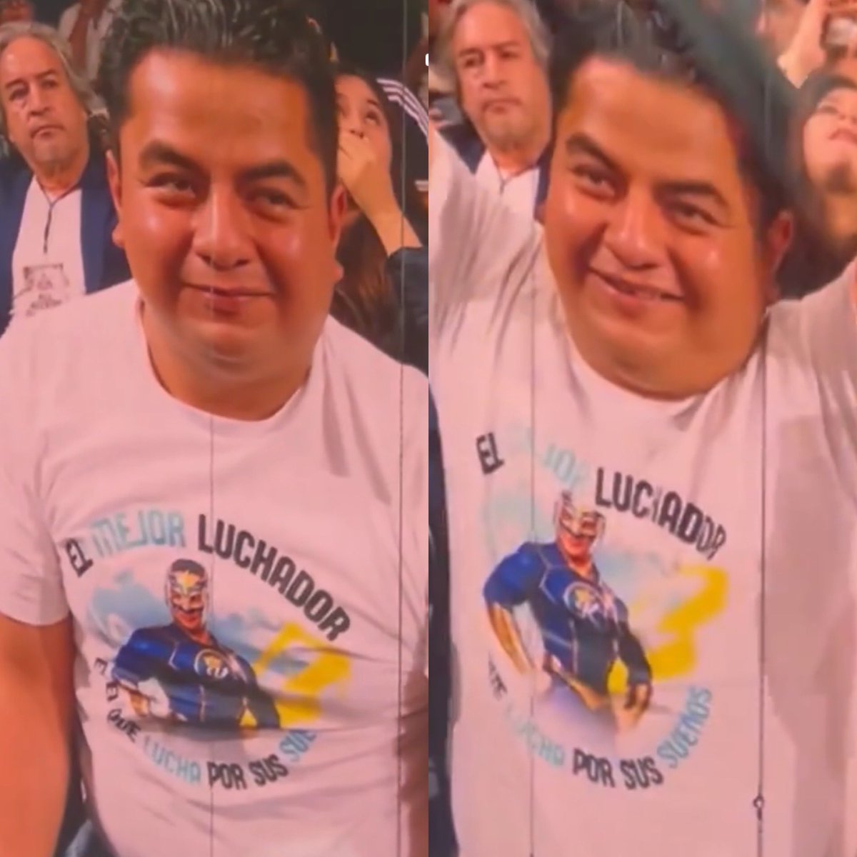 CerebrosG's tweet photo. La WWE invitó a Luis Enrique a Triplemania 34. Este hombre fue el que arriesgó su vida para salvar a una niña pequeña en Puebla. Un héroe de la vida real. Toda la arena se puso de pie para aplaudirle. https://t.co/rV79GbowHd