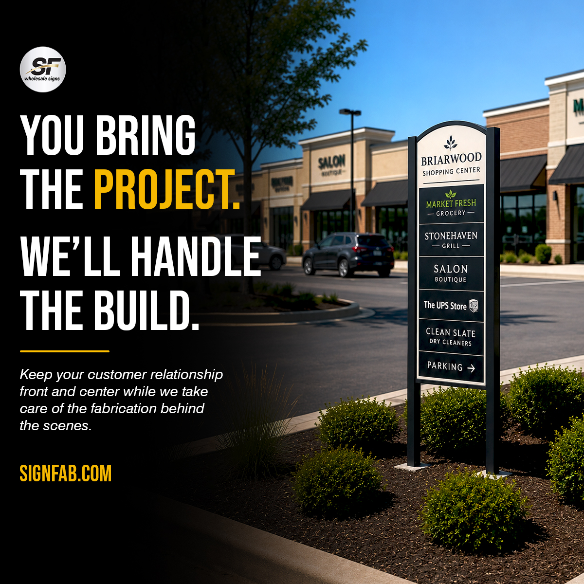 SignFabInc's tweet photo. Every project has different needs — and #postandpanel #signs provide a flexible solution for a wide range of applications.

We Are The One-Stop Shop For All Your #SignageSolutions.
Get a free quote at https://t.co/5tMP7cTKUY or call 800-544-6381.

#SignFab #customsigns https://t.co/E95gBVArrp
