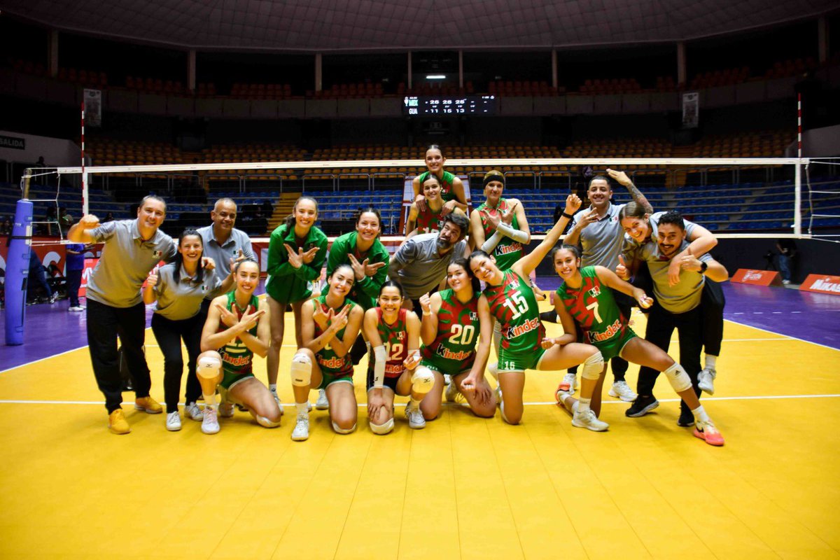 COM_Mexico's tweet photo. ¡Con todo! ✨🇲🇽 La selección nacional femenina de voleibol de sala hilvanó su 3ª victoria en la XXIII Copa Panamericana Femenina NORCECA León 2026, al ganar 3-0 a Guatemala y va por su buen ritmo ante Cuba. https://t.co/lIhwWOHw5U