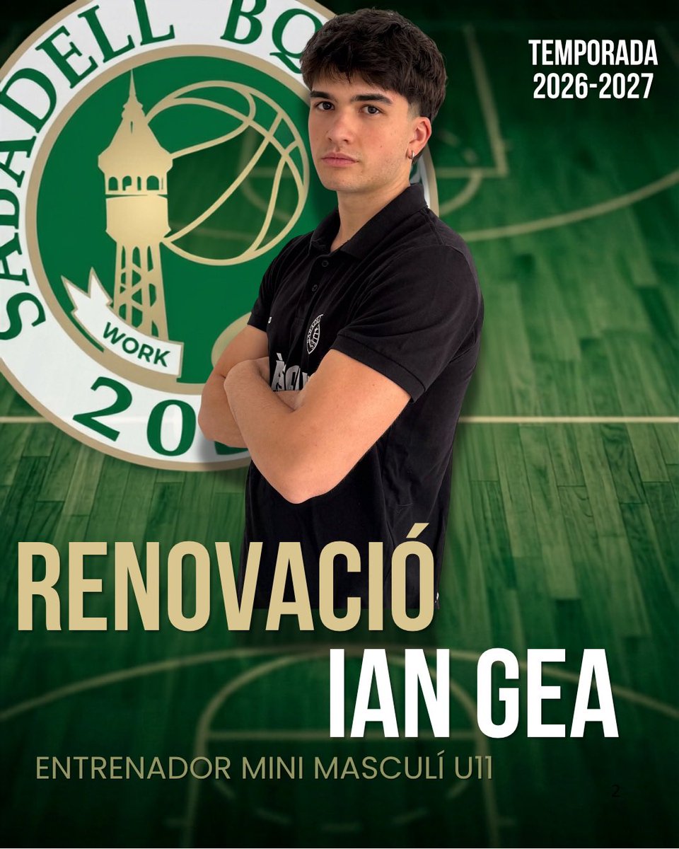 SbdBQValles's tweet photo. 🚨RENOVACIÓ🚨

Líder a la banqueta, passió a la pista. L’Ian agafa les regnes del Mini U11 masculí per fer-nos gaudir del millor bàsquet!💚

Ian: 

“Molt content d’afrontar aquest repte i amb moltes ganes de fer crèixer aquesta generació” https://t.co/iBoQ4KhJSf