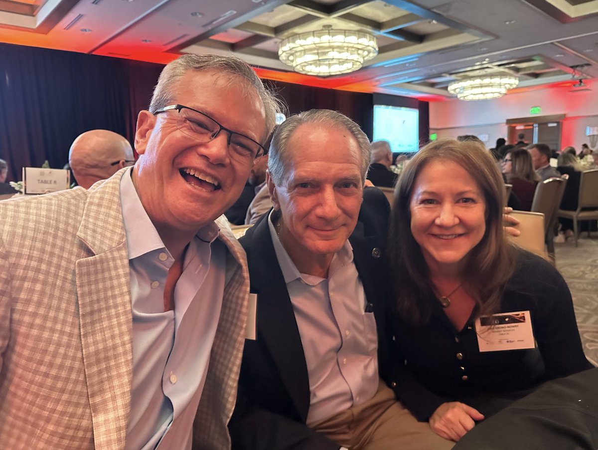 Ecsorl's tweet photo. Our CEO, @WaymonArmstrong, had a great time celebrating alongside Jean Nowry and Ian Robinson of Massey Services at the Orlando Business Journal Golden 100 event!

Congrats to all of this year’s winners on their well-deserved recognition! https://t.co/cYKhq6euPo