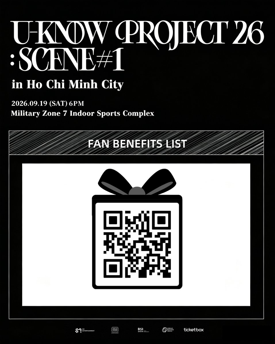 peadiavn's tweet photo. Vào Check vội danh sách trúng "Phúc lợi độc quyền" (Fan Benefit) của U-KNOW PROJECT 26 : SCENE#1 in HO CHI MINH CITY liền đi ạ! 🎉
Dò kỹ từng số, từng tên xem thần may mắn có gọi tên mình không nha! 💛

Vui lòng đọc kỹ các hướng dẫn dưới đấy để có một khoảnh khắc thật tuyệt vời cùng nhau nhé.
Các bồ đã sẵn sàng chưa, khoảnh khắc được mong chờ từ lâu của chúng ta đang đến gần rồi. 🔥✨

U-KNOW PROJECT 26 : SCENE#1 in HO CHI MINH CITY
Benefit winner list & Event Day Schedule & Important Information released!

Please check carefully and don't miss out.
Let's check the guidelines carefully to ensure a wonderful time together.💛
Get ready, our much-anticipated encounter is just around the corner.🔥✨

[U-KNOW PROJECT 26 : SCENE#1 in HO CHI MINH CITY]
📅 Thời gian / Show date: Từ 18h00, ngày 19/09/2026(giờ Việt Nam) | From 6:00 PM, September 19th, 2026 (ICT).
🎟 Kênh bán vé chính thức / Official Ticketing Platform: https://t.co/P87dhlmfWD
📍 Địa điểm / Venue: Nhà Thi Đấu Quân Khu 7 – Số 202 Hoàng Văn Thụ, Phường Đức Nhuận, TP. Hồ Chí Minh | Military Zone 7 Indoor Sports Complex – No. 202 Hoang Van Thu, Duc Nhuan Ward, Ho Chi Minh City.
#UKNOW #TVXQ! #UKNOW_PROJECT26 #UKNOW_CONCERT_TOUR #UKNOW_PROJECT26_HCMC