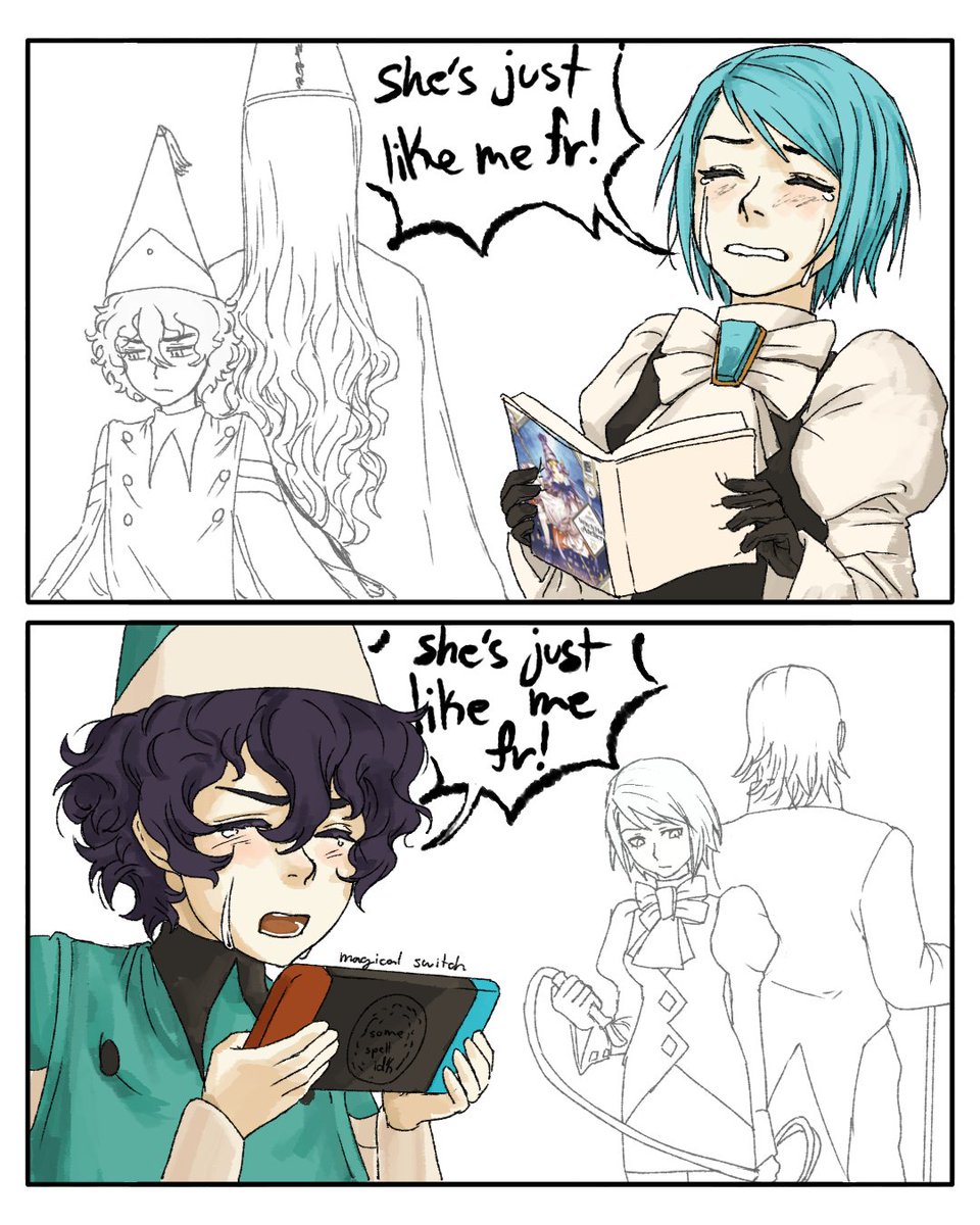 wrakuun's tweet photo. she's just like me fr!

#witchhatatelier #aceattorney https://t.co/eVSl6iprOu