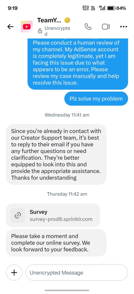 malik19935812's tweet photo. @TeamYouTube please give me a clear answer: Will my AdSense account be recovered or not? I have also spoken with the Support Team and tried my best everywhere to resolve this issue. But now I feel like YouTube is a fraud for small creators. I am giving up. You win, i hate youtube https://t.co/eQn2Z5cGQp