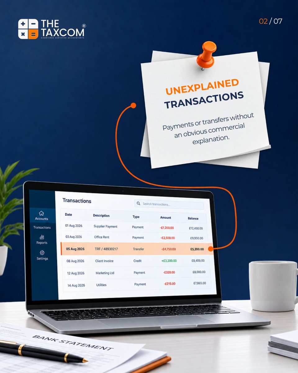 TheTaxCom's tweet photo. Would you recognise when something doesn’t add up? 🔍

Unexplained transactions.
Duplicate payments.
Missing documents.
Records that won’t reconcile.
Unexpected financial changes.

They don't automatically mean fraud, but they may warrant investigation.

Don’t assume. Investigate https://t.co/eaRz8X0Ggx
