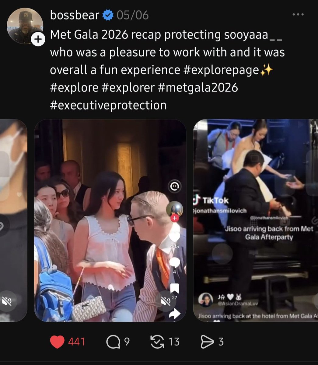 xinch_23's tweet photo. Jisoo's US bodyguard only got good things to say about our Jisoo. https://t.co/ijdG4GJr3o