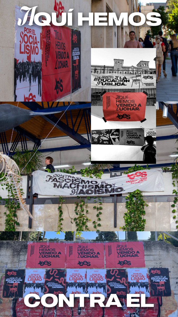 OES_Granada's tweet photo. Las estudiantes socialistas de Granada estaremos en primera línea en la lucha contra el fascismo y el racismo 🚩 https://t.co/LsXX095BPT