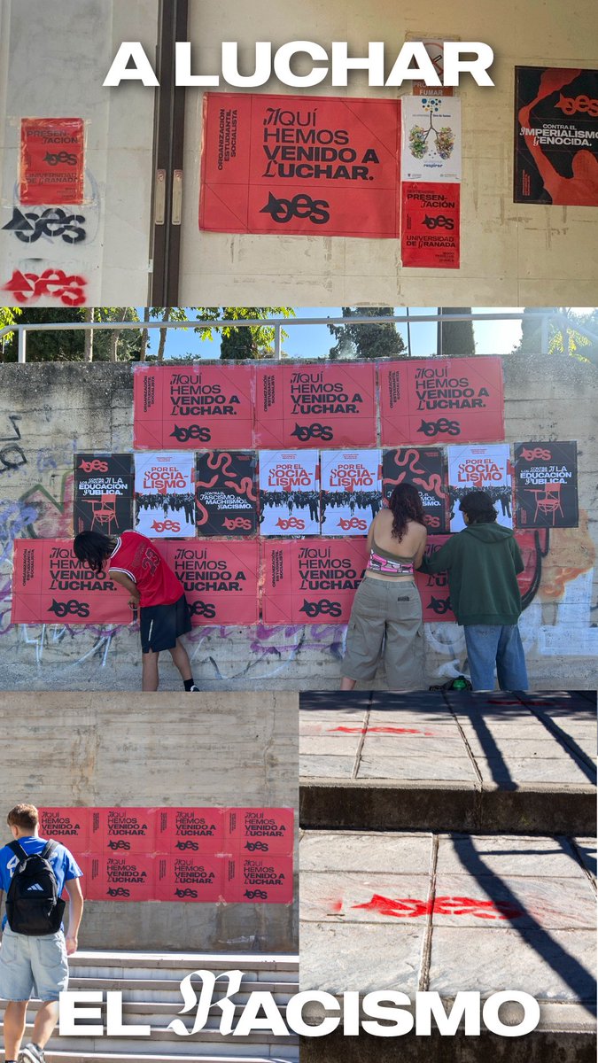 OES_Granada's tweet photo. Las estudiantes socialistas de Granada estaremos en primera línea en la lucha contra el fascismo y el racismo 🚩 https://t.co/LsXX095BPT