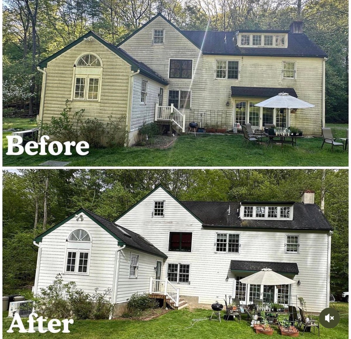 SoftwashPdx's tweet photo. Sept 14 Vancouver WA: Low-pressure soft washing, plant-safe. Roof 24-month (2-year) + house 12-month (1-year) No Green Growth Guarantee; gutters 30-day Gutter Cleaning Guarantee; 100% Satisfaction Guarantee. Free quote! https://t.co/zMVqAm5dRz
