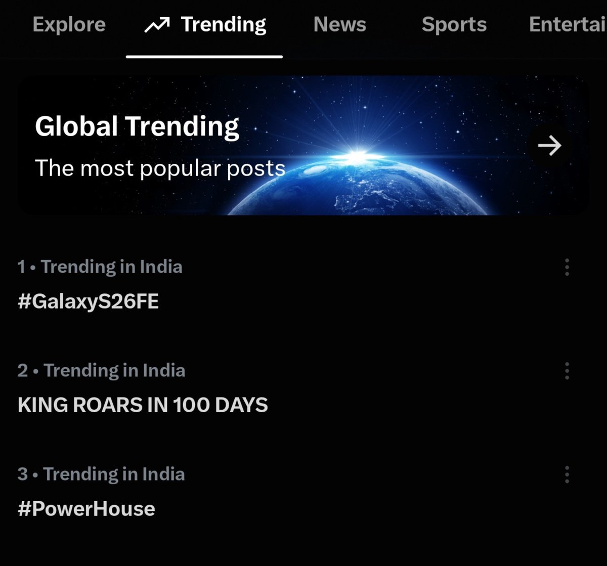 TeamSRKWarriors's tweet photo. KING ROARS IN 100 DAYS is already trending on 2nd position in India 🔥👑

#ShahRukhKhan #KING https://t.co/zQrbiYTSrm