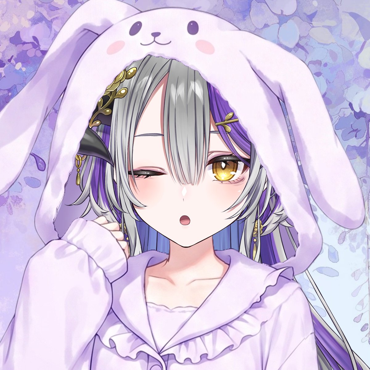 Devilith_Violus's tweet photo. ୨୧˖* おはよう *˖୨୧

新しいパジャマ買ったんだけど、どうかな？💜

────── ⋆⋅☆⋅⋆ ──────

୨୧˖* 早安 *˖୨୧

我買了一件新的睡衣，你覺得怎麼樣呢💜

#おはようVTuber https://t.co/4IvT3dH7jU