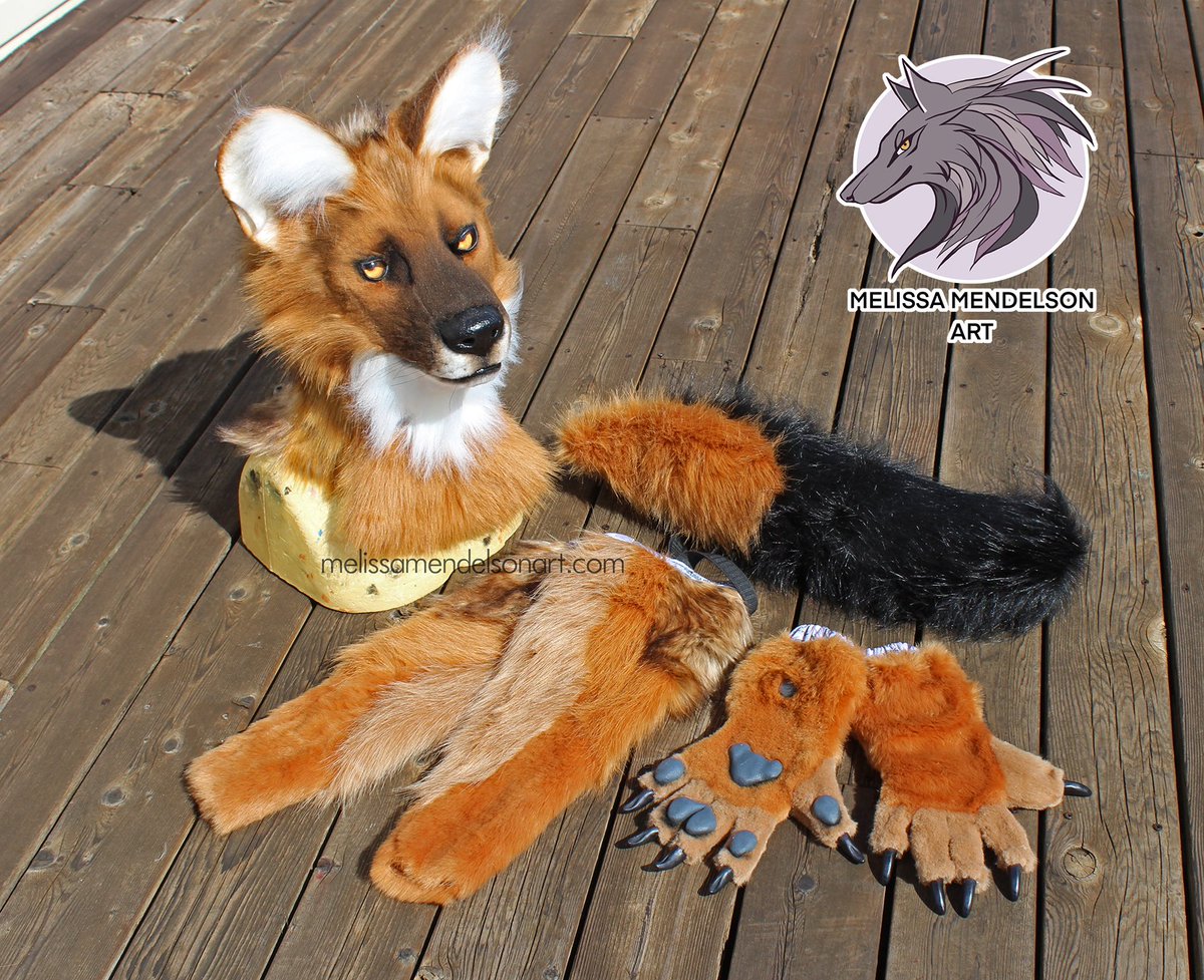 ZulayaWolf's tweet photo. Next commission finished - a dhole! It was a delight to be able to do a species I haven't made before, but always wanted to. They are handsome critters!! https://t.co/cteGTsvLuC