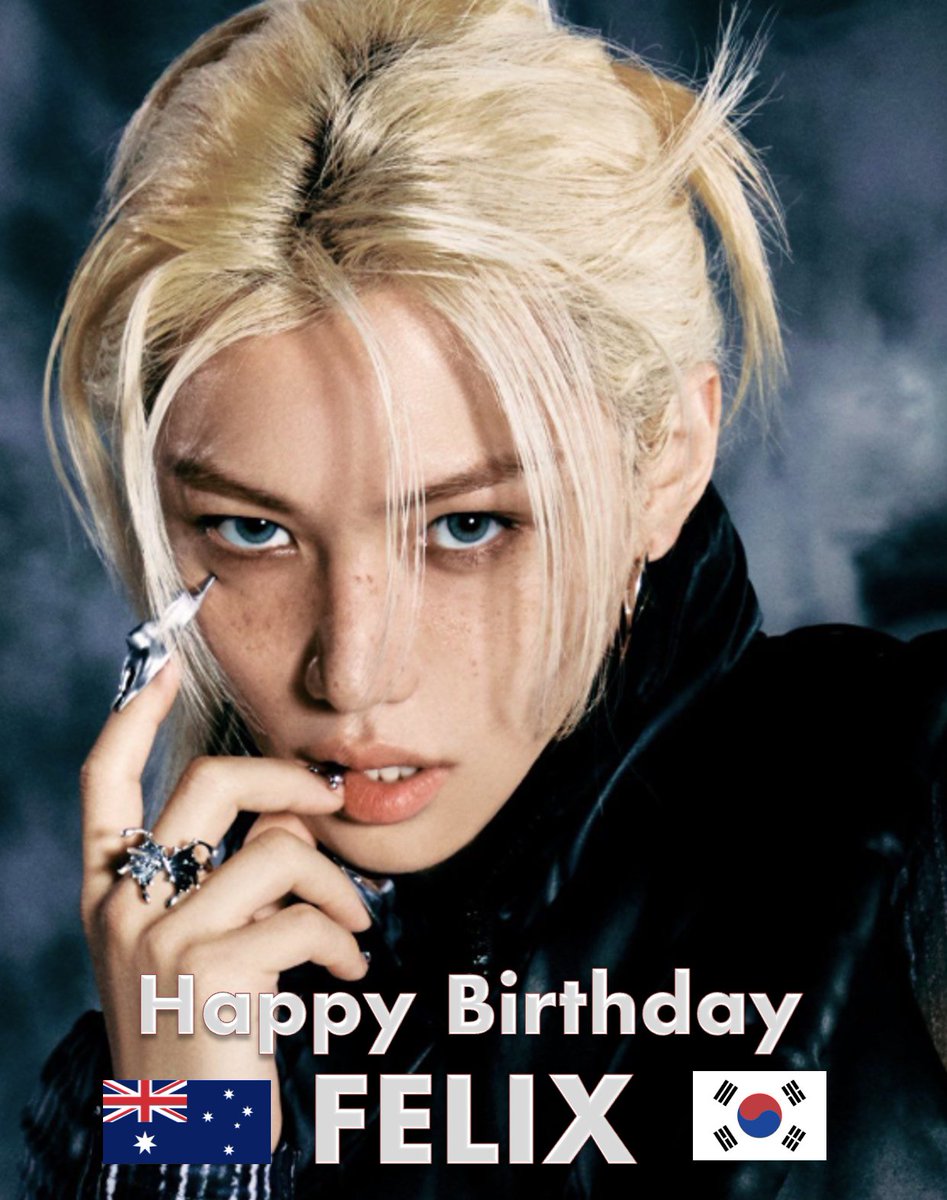 WORLDMUSICAWARD's tweet photo. Happy 26th birthday to the gorgeous mega talented chart-topping, record-breaking, award-winning Rapper, Singer, Songwriter, Composer, Dancer, Actor, TV host, 14 Brands’ Ambassador, Superstar, 4th Gen King, Runway Top Model and Fashion & Global Icon, the One & Only Felix! 👏🎂🥳🎉🌟🐐👑💙
#Felix became world famous as the main dancer, rapper, vocalist, visual genius and ultimate center of the chart-topping, record-breaking, history-making Iconic Band Stray Kids! Apart from being one of the best-looking guys in the industry, Felix is also one of the only popstars with a distinctive deep "bass" voice, and is often called the Best Baritone in K-Pop! His voice adds depth and emotion to all Stray kids songs and his own tracks. He is one of the most charismatic performers in K-Pop, famous for his sharp, powerful and energetic dancing. His taekwondo background shows in his high kicks! Felix is a core part of the dance line of Stray Kids, a subunit with Lee Know and Hyunjin, commonly referred to by both the group and its fandom as DanceRacha! He first solidified his reputation as a standout performer and one of the Best K-Pop dancers with a viral tap-style dance break in Stray Kids’ “Thunderous” (Christmas ver.) at the 2021 SBS Gayo Daejeon, then with his solo stage “Rev It Up” on the 2023 5-Star Dome Tour. Felix has been key to the global success of Stray Kids but is also a huge Superstar  with a large following of his own! 

Born in Sydney, Australia, of Korean descent, Felix practiced taekwondo for 12 years, achieving a black belt and winning over 60 medals! At just 17, he was discovered on the street, then auditioned and signed with JYP Entertainment as the 6th member Stray Kids.  On March 25, 2018, he debuted on the EP 'I Am Not' on March 25, 2018, and co-wrote the lyrics of the song "Mixtape #1". From July 2019 to January 2020, Felix's popularity exploded as the host of the music program 'Pops in Seoul'! In June 2022, he featured on his labelmate Nayeon's "No Problem" from her debut EP 'Im Nayeon'.  

Felix's solo tracks show a different more reflective side from Stray Kids’ usual high-energy sound and all have a softer singing voice! Felix has writing credits on all of them and on several unit tracks. His first solo song, "Deep End", was included on Stray Kids' compilation album 'SKZ-Replay' in December 2022, and during the group's 5-Star Dome Tour in 2023, he first performed his unreleased song "Rev It Up" emphasizing his dance prowess. Felix made a cameo appearance in the music video for his labelmate NiziU's debut single "Heartris" in October 2023! In 2025, Felix released the smash hit song "ReawakeR" with Japanese Superstar LISA, the opening theme for Solo Leveling Season 2 (Arise from the Shadow). It surpassed 100 million global streams shortly after its release, becoming the fastest Solo Leveling opening to hit the milestone, the most-streamed Solo Leveling OP, and the fastest Stray Kids solo collaboration to do so! It also ranked as the 3rd most-streamed Japanese song overseas on Spotify Japan in the first half of 2025! Felix also participated in writing and composing the original solo song "Unfair" for Stray Kids' album HOP in December 2024! In April 2025, "Truman", Felix's amazing duet with Han from Stray Kids' single album, 'Dominate', debuted at #33 on the Official UK Singles Sales Chart, #38 on Circle’s weekly Global K-pop chart, and #1 on Genius Korea’s daily K-idol hip-hop list, later surpassing 60 million Spotify streams! In October 2025 Felix appeared with Han and I.N on the OST song “Genie” which reached #4 on the Billboard World Digital Song Sales. In August 2026 the official studio version of “Rev It Up” came out on SKZ-REPLAY 2026 Pt.1.! On 1 September 2026, Felix blew the world away with his self-written addictive SKZ-PLAYER single “Slow It Down”, which opened at #1 on Bugs real-time, #1 on Genius Korea’s daily K-R&B chart and #2 U.S. iTunes K-pop. "Slow It Down" hit #2 on the Worldwide iTunes song chart and #9 on European iTunes, Felix's highest peaks on both charts, after reaching #1 in multiple countries with Felix becoming the 1st 4th-gen solo idol to enter the US iTunes Top 10! "Slow It Down" debuted on Spotify with 413,676 unfiltered streams in its 1st day!

Felix has become one of the most in-demand 4th-generation K-pop idols for brand partnerships, spanning luxury fashion, beauty, tech, and lifestyle, and is often called the "most employed idol" in K-pop! He is one the top most photographed SuperStars at Paris Fashion Week which he attends regularly and is a heartthrob and real Fashion Icon, causing a media blitz at each show! In November 2023 he was named one of GQ Korea's Men of the Year, and featured on the cover of the magazine's December issue. He became the Global Ambassador for Louis Vuitton in August 2023 and made his spectacular runway debut at Paris Fashion Week for Louis Vuitton Women's Fall-Winter 2024 Collection at Cour Carrée on 5 March 2024, and stole the show! Elle Magazine and other top publications named him the "Ice Prince", the "Snow Prince"  & the "Super Model" and he's been called the Louis Vuitton Prince ever since! In May 2024, he made his Met Gala debut with Stray Kids as a model of Tommy Hilfiger, and was the most visible male celebrity and Asian Artist at the Gala, generating $10.4M EMV as per Lefty!  In 2024, he became a Brand endorser of Bulgari perfumes! In 2025 he became the Face model of Samsung Galaxy Eyewear, the Global Ambassador for Gong Cha, the brand ambassador for Gentle Monster, the Beauty brand endorser of Hera, and the Face of Atissu and Tambourins, starring in all their ad campaigns, praised for his magic dance sequences. Felix generated $4.7 MILLION in emv following his star appearance at the haus nowhere opening in 2025, scoring the highest emv among all the celebrities who attended the event! In March 2026, he was appointed honorary ambassador for the 140th anniversary of Korea–France diplomatic relations, and became Adidas' global icon and ambassador that same month! In April he was chosen as the first ambassador for Lotte Chilsung’s Happiz prebiotic soda! In June he became the cultural artist for the 2026 Hanbok Wave project, and later that month, the global brand ambassador for BBQ (bb.q Chicken)! 

Felix is an active philanthropist, and has donated over ₩200 million (149,000 USD) to UNICEF, becoming the youngest member of the UNICEF Honors Club in 2024 and an official UNICEF Korea Goodwill Ambassador in September 2024. In 2023 he donated his first ₩50 million (US$38,500) to the relief effort of the 2023 Turkey–Syria earthquakes and that same year he joined W Korea's  breast cancer awareness campaign. In January 2024, he donated ₩100M (US$76,100) to UNICEF Korea and spent his Lunar Year holiday doing voluntary work in Laos, supporting clean water initiatives and helping kids! In 2025 he collaborated on Louis Vuitton's Silver Lockit 2025 jewelry collection, with proceeds benefiting UNICEF! On his 25th birthday Felix donated 200 million KRW (US$144k) to the Samsung Medical Center for pediatric care, and 50 million KRW to UNICEF for nutrition and clean-water projects in Laos, and 50 million to World Vision. In June 2026 a signed Louis Vuitton football Felix donated sold at a Sotheby’s UNICEF auction for $28,160. He has also visited UNICEF project sites in Laos and taken part in other relief efforts.

As of September 2026, Felix stands as one of K-pop’s most complete and in-demand Superstars and a core member of Stray Kids at the height of their global dominance! He's a highly sought after ambassador with an unusually broad portfolio, a major runway model, and a philanthropist who consistently turns his birthday and platform into real support for children. What makes him so special is the rare mix of such a deep voice in the pop world, the brightest energy, effortless fashion instinct, genuine warmth, and the ability to move between high fashion, sportswear, beauty, food, culture, and charity without losing the sincerity that first drew people to him. Although he looks larger-than-life, he's still very much himself and remains the angel of STAYS and a rare pearl to the world.

HAPPY BIRTHDAY FELIX 
FELIX THE GRAND PRESENCE  #FelixVoiceOfAGeneration 
#행복으로_용복을_복복복 
#HappyFelixDay
#StrayKids @Stray_Kids