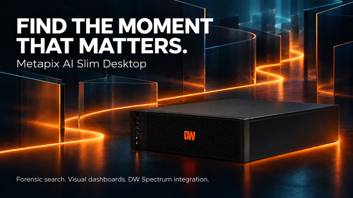 DW_CCTV's tweet photo. Find the moment that matters. DW Metapix AI Slim Desktop brings forensic search and visual dashboards into the DW Spectrum workflow. Explore video intelligence with DW at #GSX2026.
https://t.co/jVkc9TGcS1
#VideoSecurity https://t.co/rPkLTg1SnN