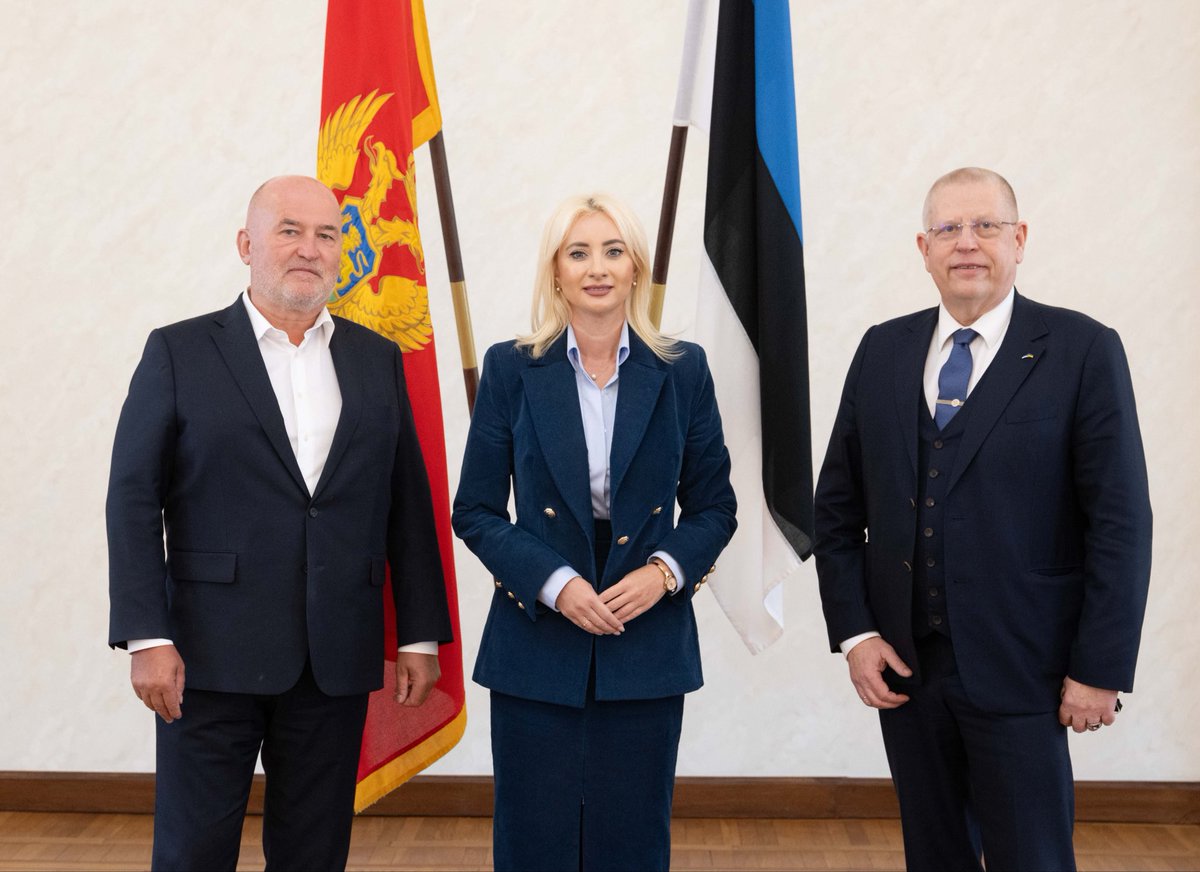 maidagorcevic's tweet photo. Estonia stood alongside Montenegro at the beginning of our European journey, and today it is important that it stands with us as we reach its final stage. In Tallinn, I spoke with FM @Tsahkna and Peeter Tali, Chair of the @Riigikogu’s EU Affairs Committee, about the next steps towards membership and work on the Accession Treaty. 🇲🇪🤝🇪🇪

Thank you to 🇪🇪 for its strong support and willingness to work with us to bring this process to a successful conclusion. We want to join the EU ready, with a clear position, and as a member that will contribute to and further strengthen the Union.

#28by28 #NextEUMember