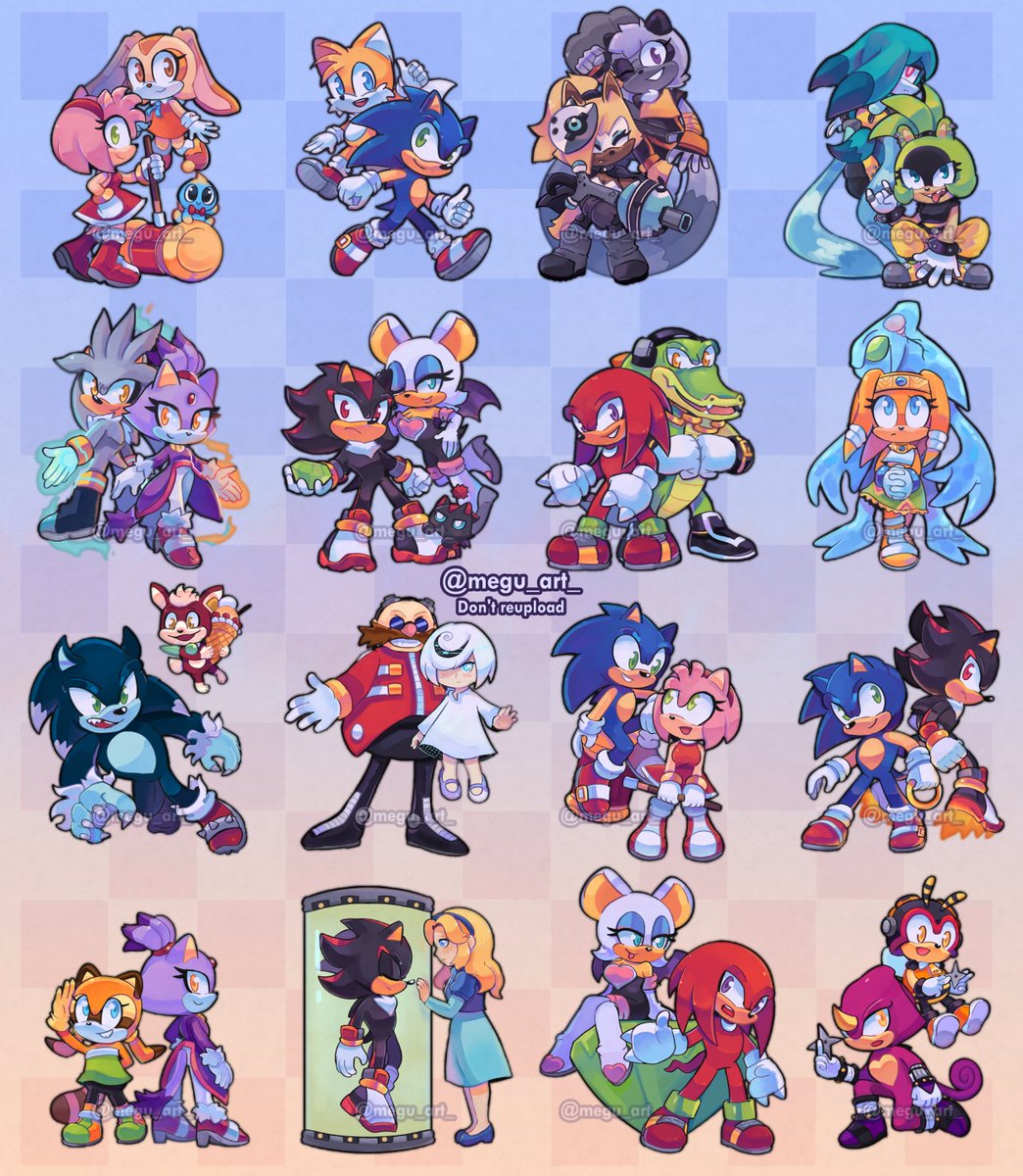 megu_art_'s tweet photo. All the duos together, which one is your fav? 👀 https://t.co/AwYjP0HPND