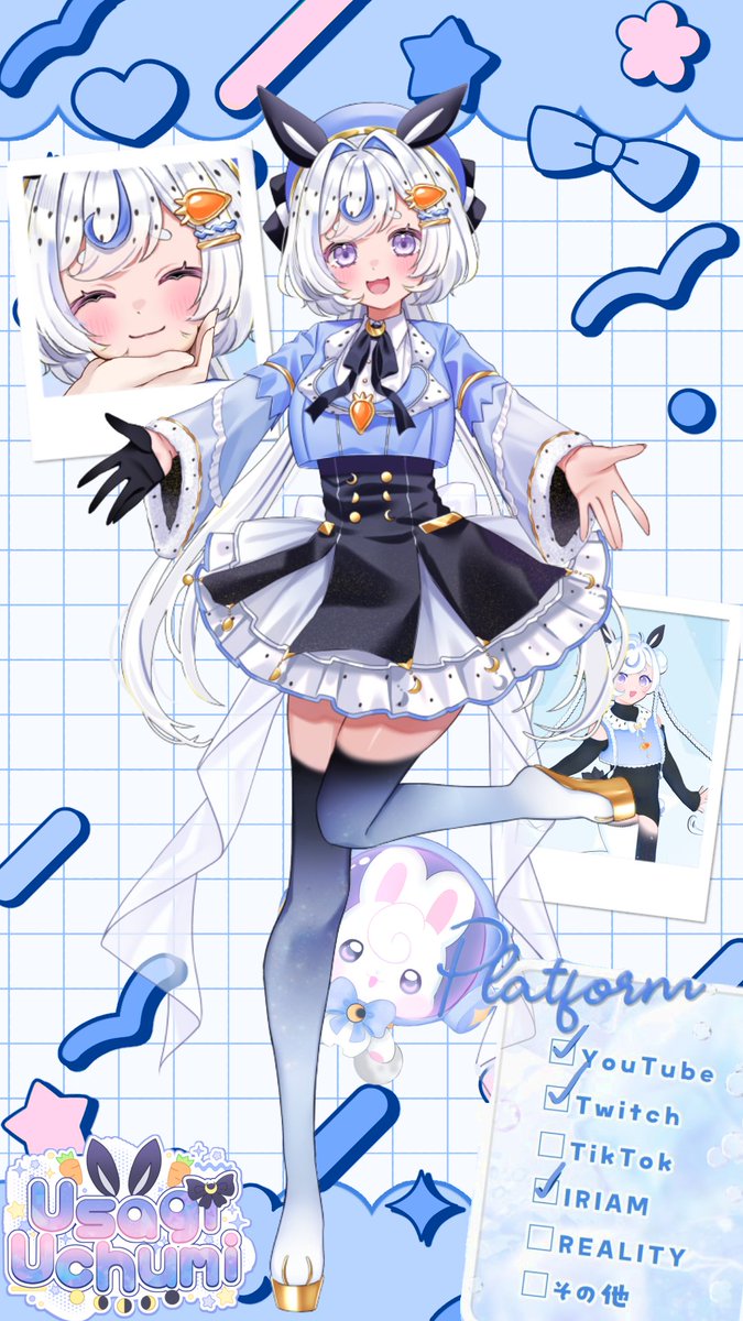 Usagi_Uchumi's tweet photo. Hoiii, I'm Usagi Uchumi! A seabunny allll the way from the moon (o≧▽゜)o! 
#IRIAMMaintFollowFest #IRIAMメンテ中のフォロー祭り️

I hope you see ya there! <3 
https://t.co/OUPQC9V5lF https://t.co/5WfhsvlFqX