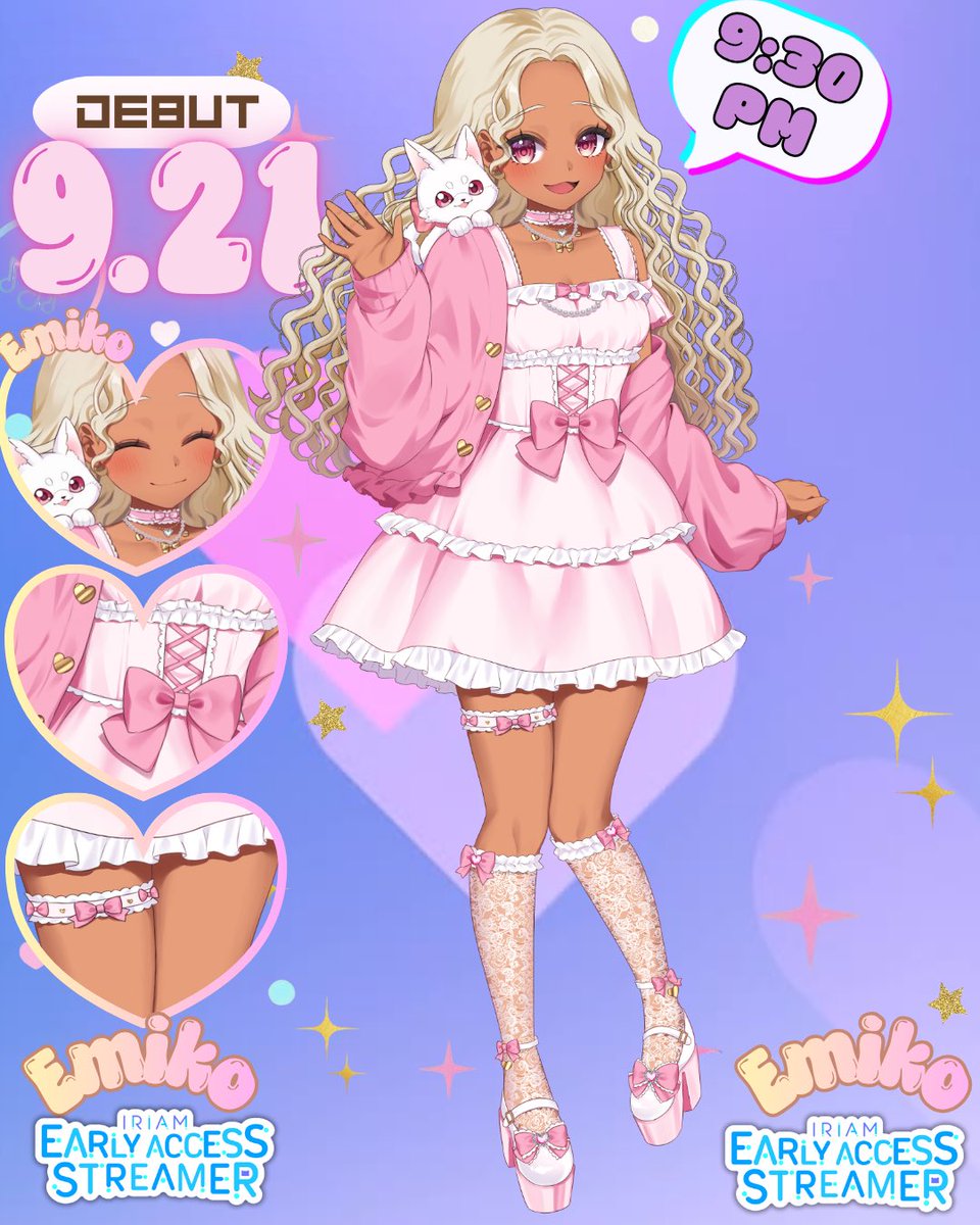 EmikoHoshii's tweet photo. HEY HELLOO!! (˶ᵔ ᵕ ᵔ˶)ﾉﾞ💕✨

I’m Emiko — and apparently I’ve been sent here to collect besties 🌸💫

Mission starts 9/21 at 9:30PM CST🫡✨

Hoshi’s coming too… obviously. 🦊🎀

See you soon !! (づ｡◕‿‿◕｡)づ💖

@kobato_0422 @IRIAM_US
#JumpOnIRIAM #IRIAMEarlyAccess https://t.co/98hYd0yAtg