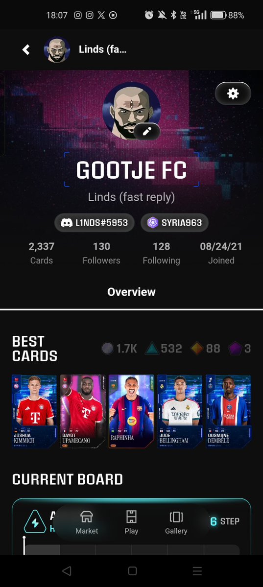 Kode_TTV's tweet photo. Looking to join a new squad in sets. Anyone has a spot left? #Sorare set https://t.co/9mqfG7MLCr