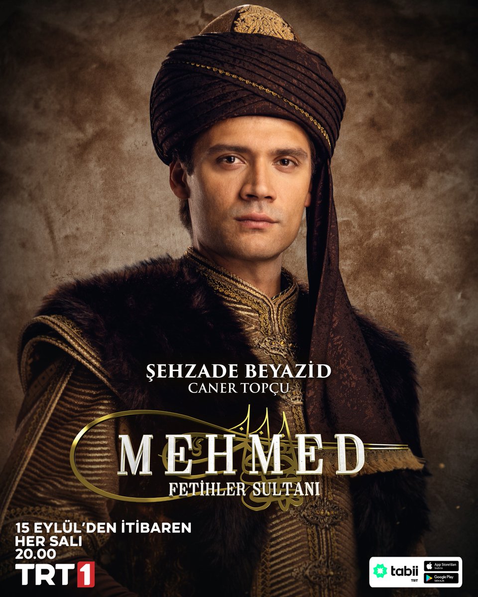 mehmeddizisitrt's tweet photo. Şehzade Bayezid 

Mehmed: Fetihler Sultanı fetihlerle dolu yeni sezonuyla 15 Eylül itibarıyla her salı @trt1'de! https://t.co/3gREicCPiZ