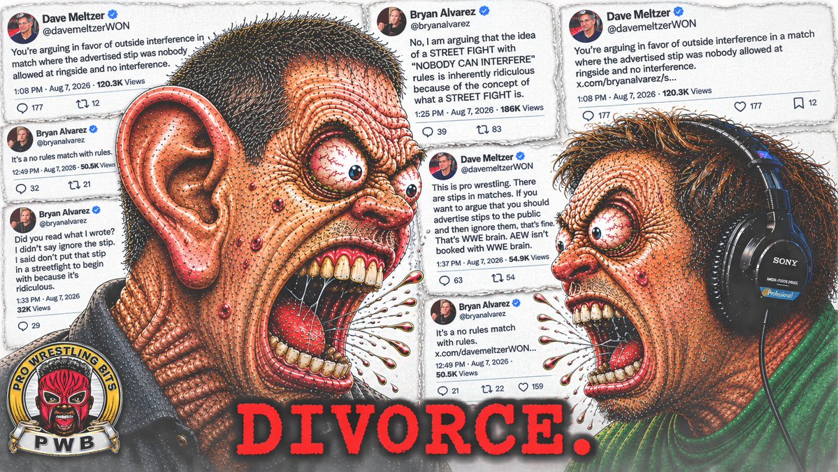 ThisIsNasty_'s tweet photo. Meltzer &amp; Bryan Bonaparte's divorce seems inevitable given the Stuttering Sicko's unwavering defense of Tony Khan at all costs. It feels like a middle-aged man trying to reason with his father at the end of his life.   

This will end in Bryan putting Dave in a home. https://t.co/OgcfCGO1hF