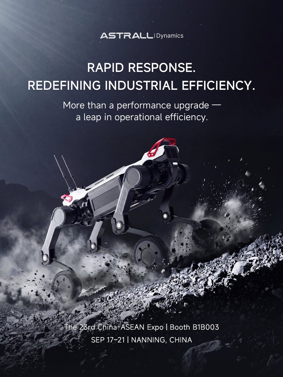 astralldynamics's tweet photo. 3 Days to Go Until CAEXPO | Rapid Response. Redefining Industrial Efficiency. A new platform. Full-stack, in-house innovation. Turning higher performance into greater operational efficiency — built to respond faster across diverse industry applications.
#astralldynamics https://t.co/N2KnFzNtNP