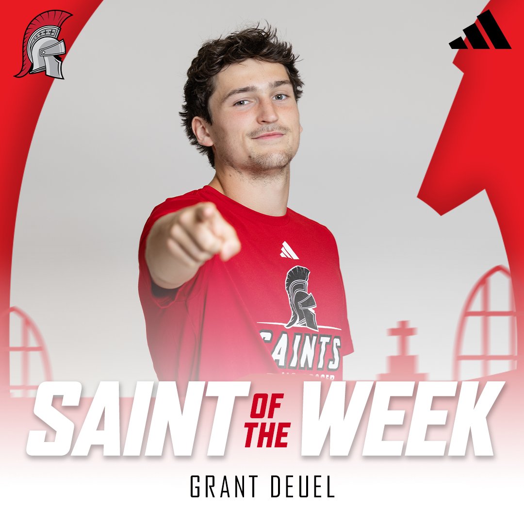 SMUSaints's tweet photo. Men's Soccer's Grant Deuel is the Saint of the Week!👏

Deuel scored two goals in a comeback win over Chaminade, and assisted on a goal in the Saints' 2-2 draw at home against Cal Poly Humboldt!⚽️ https://t.co/4ZSdgYUKYW