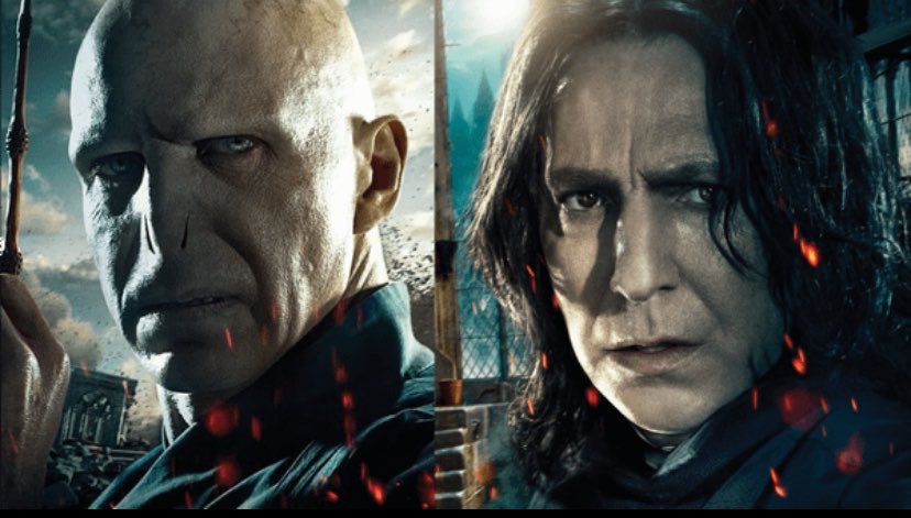 MetaFeatsDC's tweet photo. What was the logic behind Voldemort killing Snape with Nagini (brutally), rather than a quickie like most of the people he killed?

Like in his mind Snape was one of his most valued followers, why not make it quick? https://t.co/kvzYM884Ig