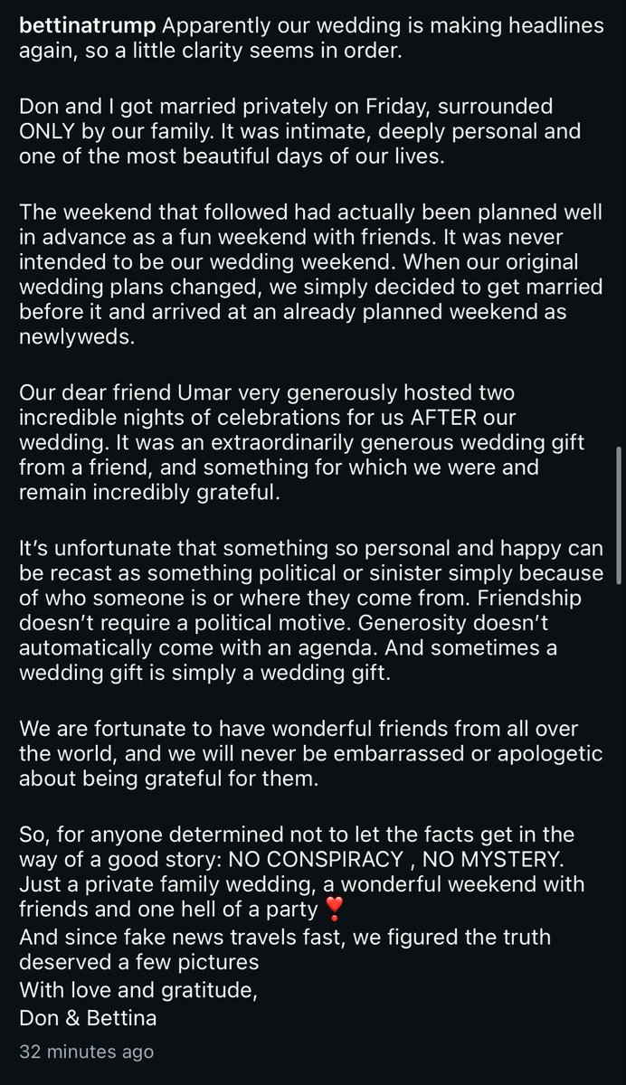 JayinKyiv's tweet photo. The new Trump Jr wife tries to calm public anger over Putin's buddy paying for a two day private island celebration for the newlyweds by explaining how grateful they are to the russians. https://t.co/dnoTZJyUCX