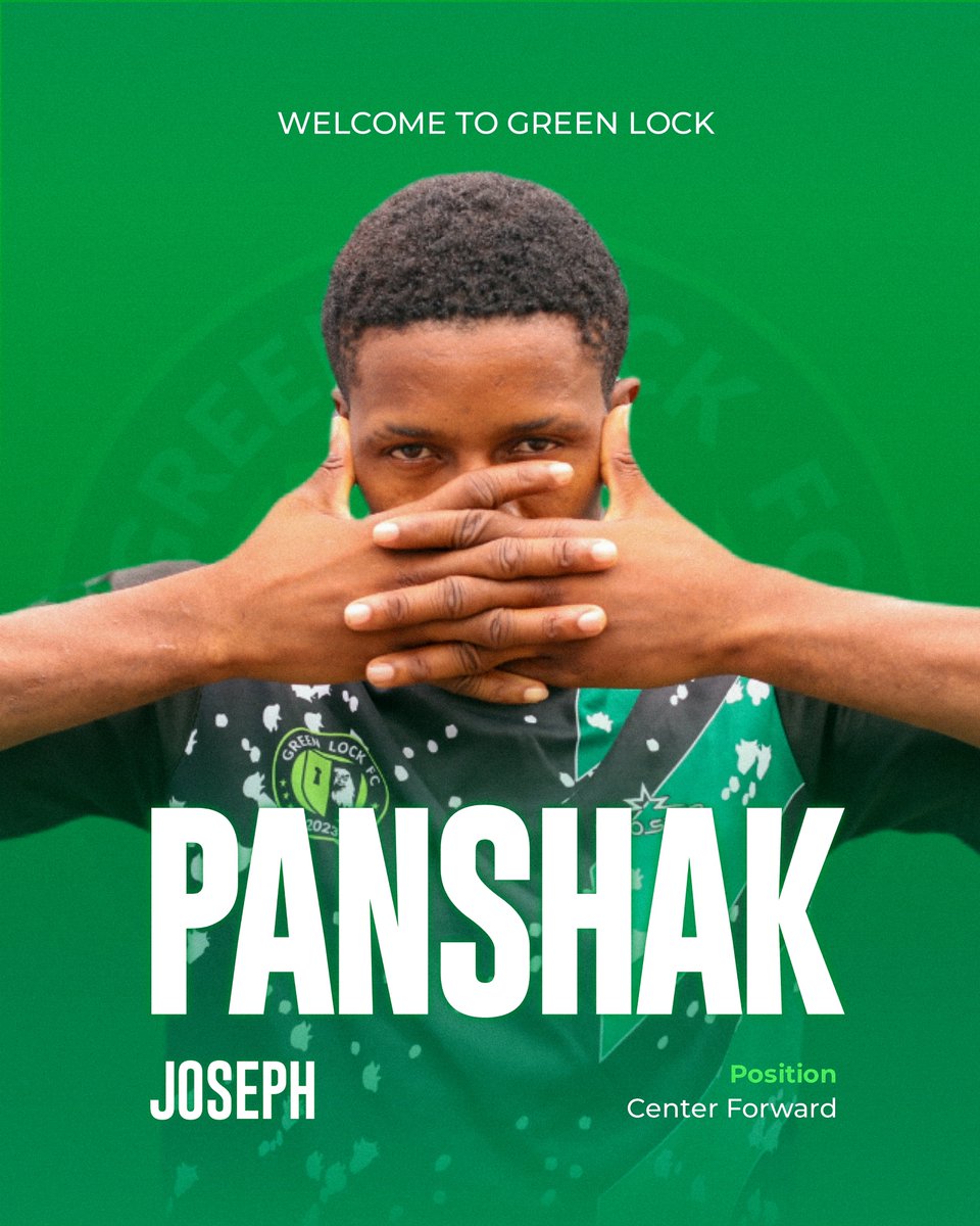 GreenLockFC's tweet photo. OFFICIAL: Welcome to Green Lock FC, Joseph
#GreenLockFC https://t.co/cxZlebtDvo