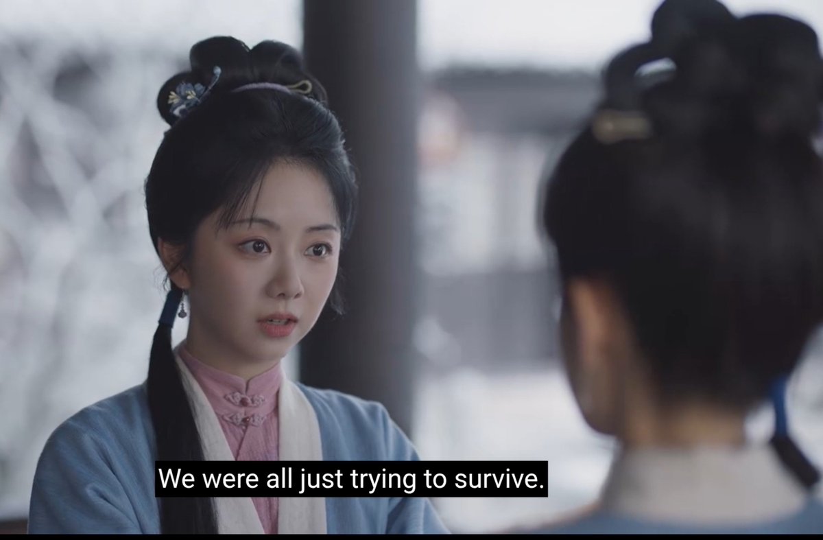 Vanisarchive's tweet photo. “We were all trying to survive.” I love her for saying this cus no one is truly black &amp; white. When the patriarchy strips you of your agency you learn to survive by any means, so there's rly no right choice, only different ways of surviving in a system never built for you to win https://t.co/BuhcfmoOPb